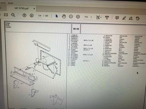 Catálogo Peças Colheitadeira Massey Ferguson 9790