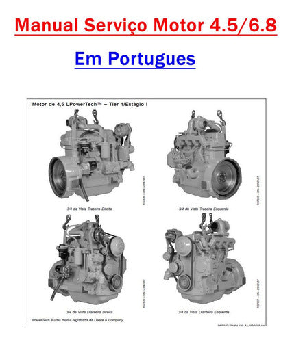 Manual Serviço Motores 4.5 - 6.8 / Portugues