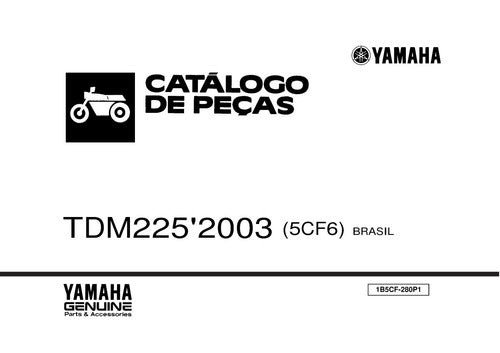 Catálogo De Peças Yamaha Tdm225 -