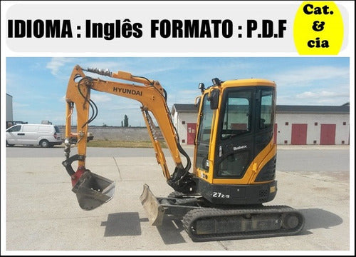 Catalogo De Pecas Mini Escavadeira Hyundai - R27z-9 - (ingle