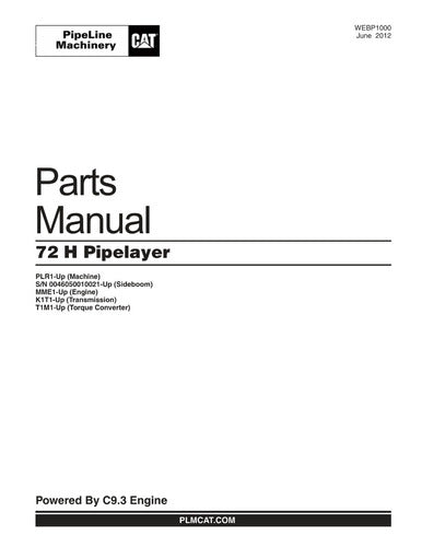 Catálogo De Peças Caterpillar 72h -
