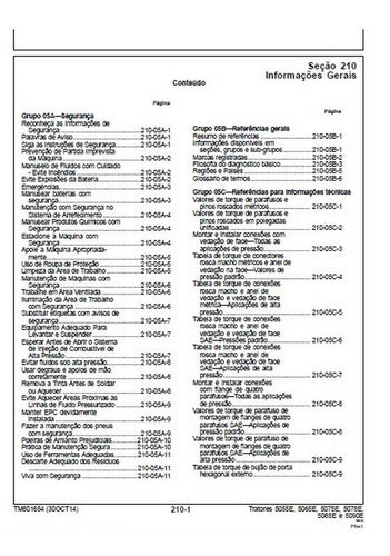 Manual De Diagnósticos E Testes Tratores John Deere 5055e, 5065e, 5075e, 5085e, 5090e