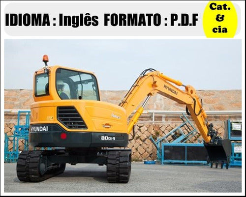 Catalogo De Pecas Mini Escavadeira Hyundai - R80cr-9 - (ingl