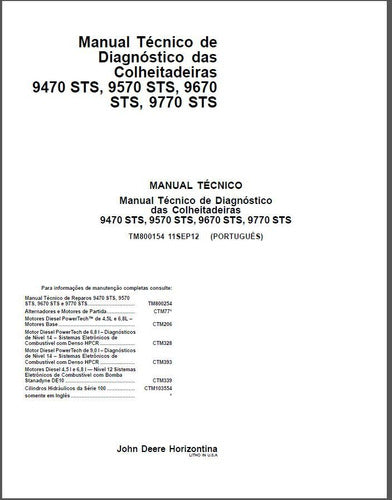 Manual Técnico Colhedoras 9470sts 9570sts 9670sts 9770sts