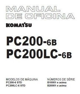 Manual De Serviço Escavadeira Komatsu Pc200-6b / Pc200lc-6b