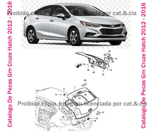 Catalogo De Pecas Gm Cruze Hatch 2012 - 2016