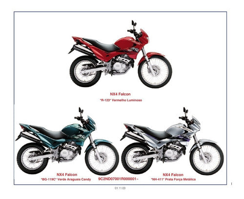Nx4 Falcon (00 A 04) - Catálogo De Peças Honda -