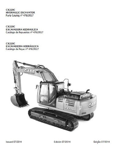 Catálogo De Peças Case Cx220c Escavadeira