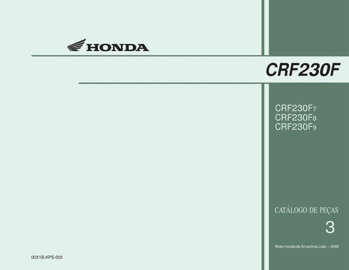 Honda Crf 230f Catalogo De Peças -
