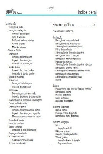 Manual De Serviços - Dafra Kansas 150 - 2008