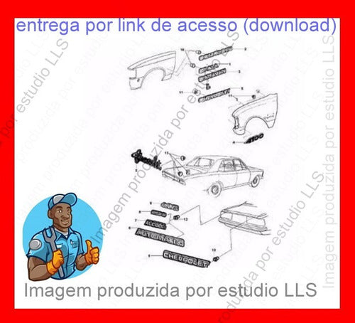 Manual Serviço Gm Opala Ed. 1989 + Catálogo Peças Complet