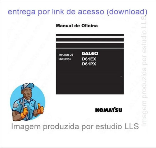 Manual Serviço Oficina Trator Esteiras Komatsu D61ex D61px