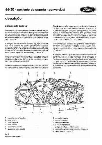 Manual Reparação Serviço Capota Conversível Escort Xr3 2