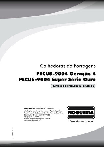 Catálogo De Peças Colhedora De Ferragem Pecus 9004 -