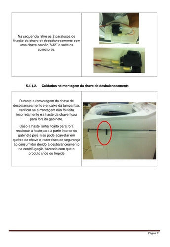 Manual Serviço Lavadeira Brastemp Bwh15a Bwk15a Bwn15a Bws15