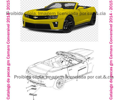 Catalogo De Pecas Gm Camaro Conversivel 2014 - 2015