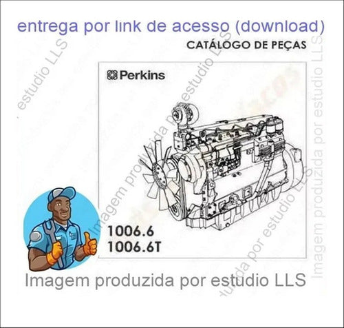 Catálogo Peças Motor Perkins 1006-6 1006-6t Massey