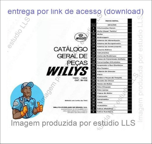 Catálogo Peças Rural Jeep Willys Overland 1960 - 1964