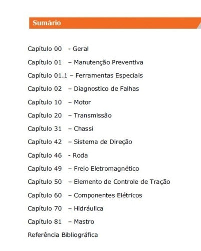 Manual De Manutenção Empilhadeira Still Egv