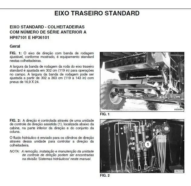 Manual De Serviço Colheitadeira Massey 9690 E 9790 - Completo Em portugues