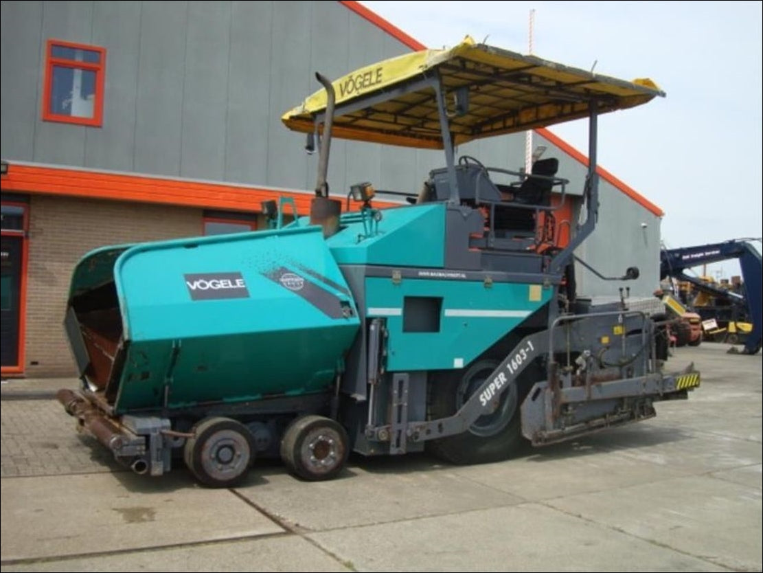 Catalogo De Peças VOGELE - SUPER1603-1\SUPER1803-1 - 07.83 - Pavimentaçao