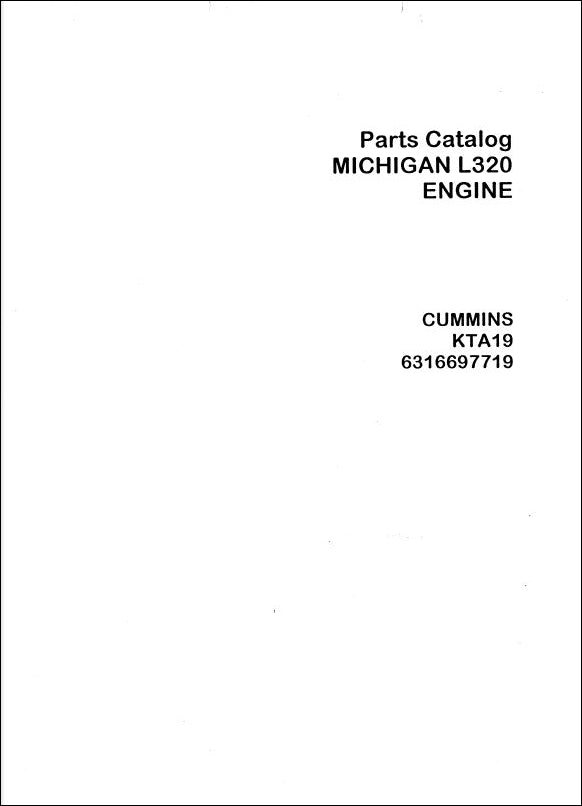 Catalogo De Peças MICHIGAN VOLVO - L320 - ENGINE CUMMINS