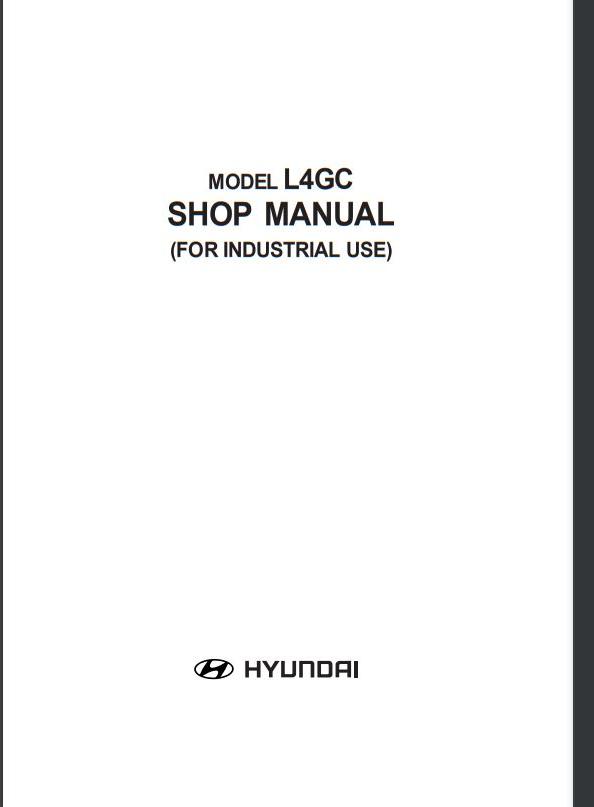Manual De Serviço HYUNDAI - L4GC - Motor