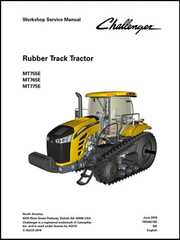 Manual de serviço CHALLENGER - MT755E,MT765E,MT775E - Tratores