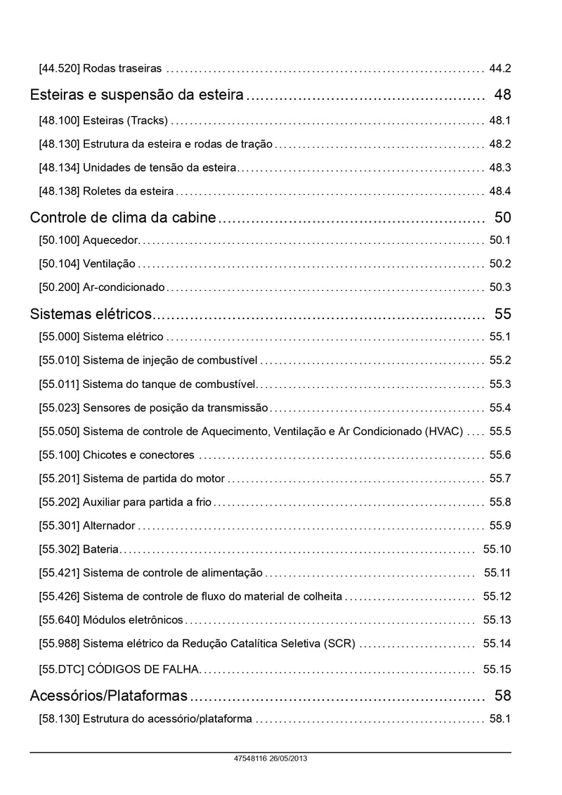 Manual De Serviço Colheitadeira Case 7230, 8230 E 9230