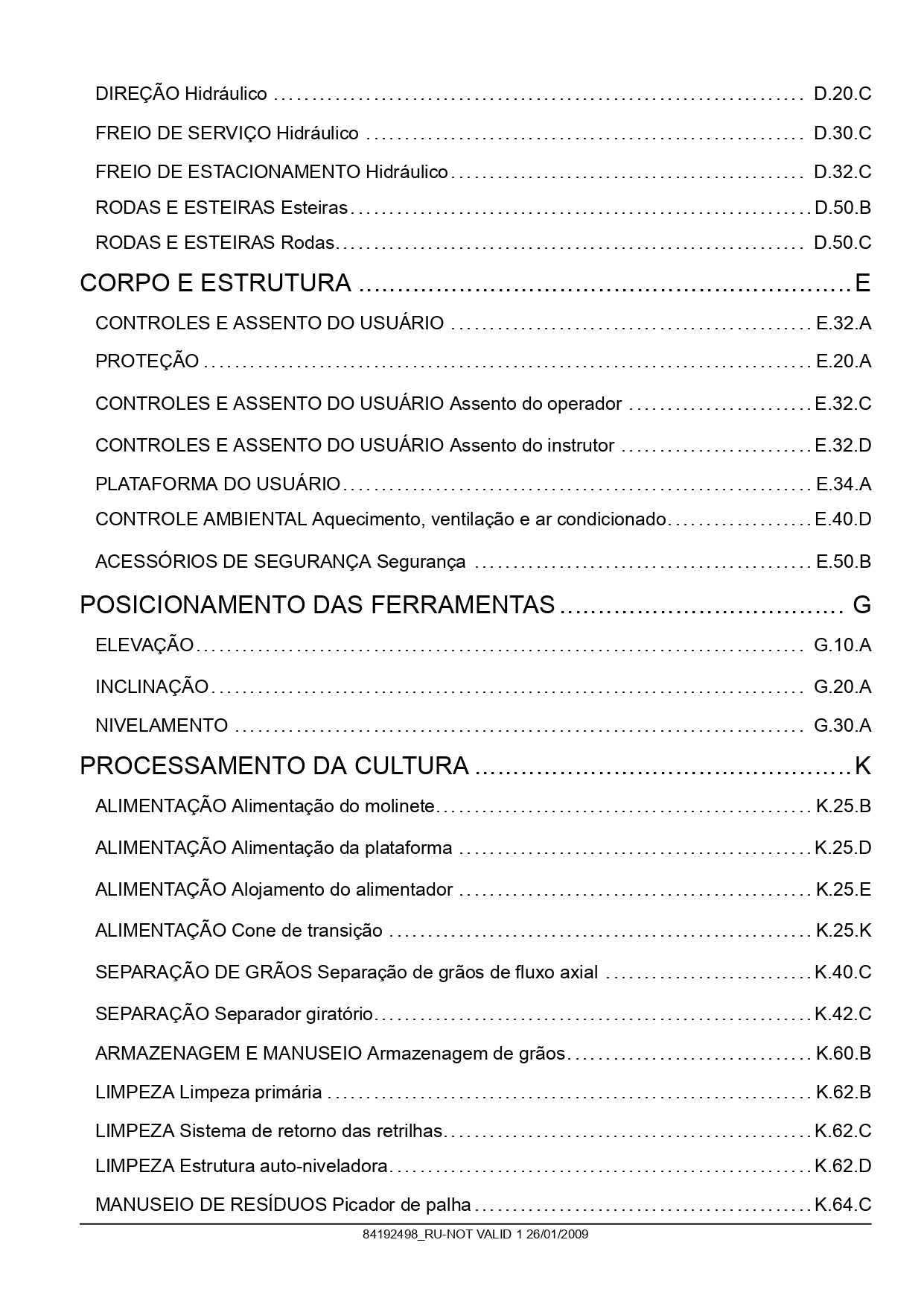 Manual Serviço Oficina Colheitadeiras Case 7120 8120 9120