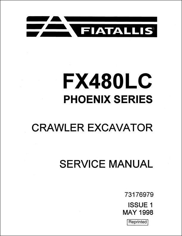 Manual De Serviço FIATALLIS - FX480LC - Escavadeira - INGLES