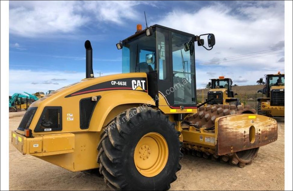 Manual de Serviço CATERPILLAR - CP-663E - Rolo Compactador Vibratório (Inglês) PDF