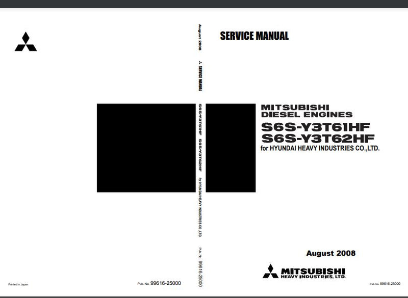 Manual De Serv. HYUNDAI - MITSUBISHI S6S-Y3T61HF\S6S-Y3T62HF