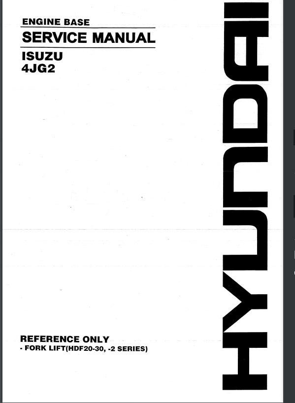 Manual De Serviço HYUNDAI - ISUZU 4JG2 - Motor