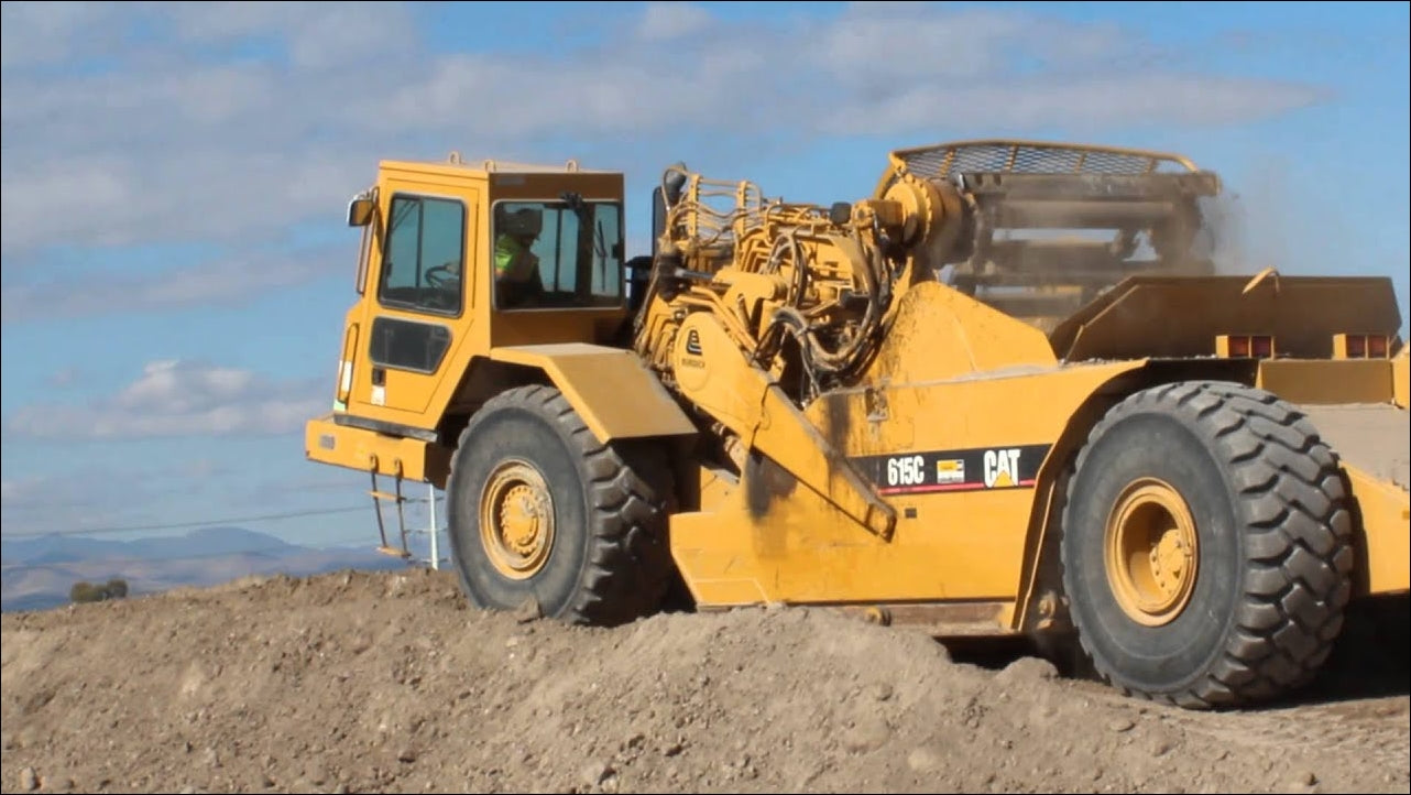 Manual de Serviço CATERPILLAR - 615C - Raspador de Rodas (Inglês) PDF