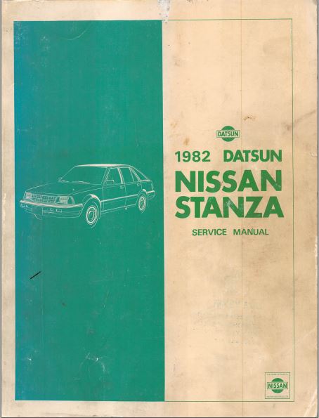 MANUAL DE SERVIÇOS DE OFICINA PDF DATSUN 1982 - NISSAN STANZA