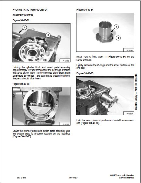 Manual De Serviço BOBCAT - V638 - VersaHANDLER