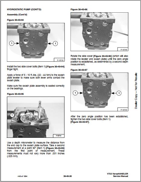 Manual De Serviço BOBCAT - V723 - VersaHANDLER