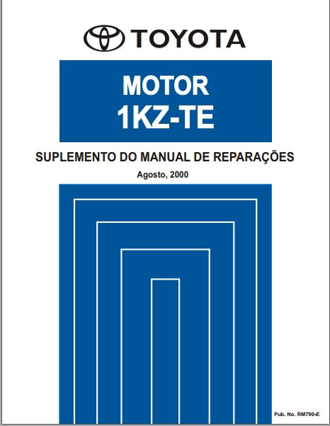 MANUAL DE SERVIÇOS DE OFICINA PDF MOTOR 1KZ-TE - TOYOTA