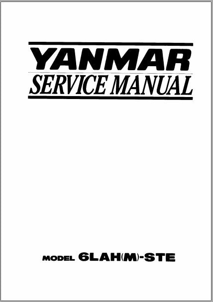 MANUAL DE SERVIÇOS DE OFICINA PDF MOTOR 6LAH(M)-STE - YANMAR