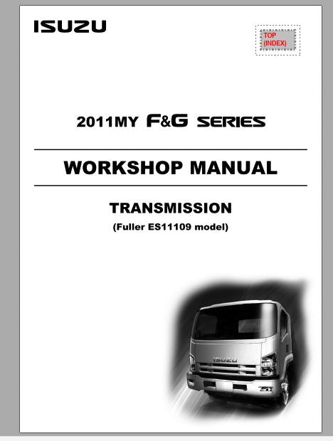 MANUAL DE SERVIÇOS DE OFICINA PDF TRANSMISSÃO FULLER ES11109 - ISUZU