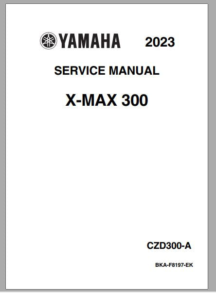 MANUAL DE SERVIÇOS DE OFICINA PDF X-MAX 300 2023 - YAMAHA