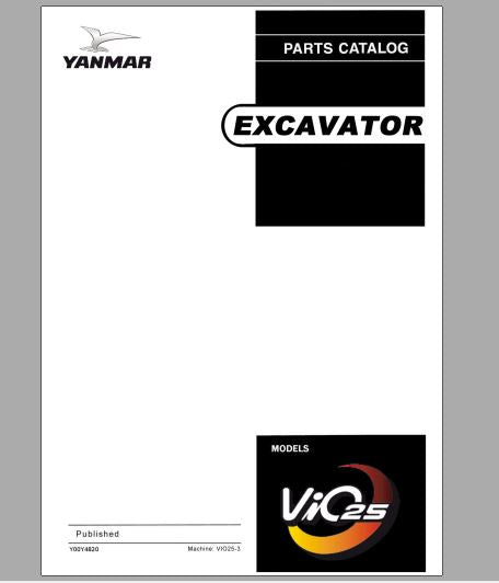 CATALOGO DE PEÇAS PDF MINI ESCAVADEIRA VIO25-3 - YANMAR