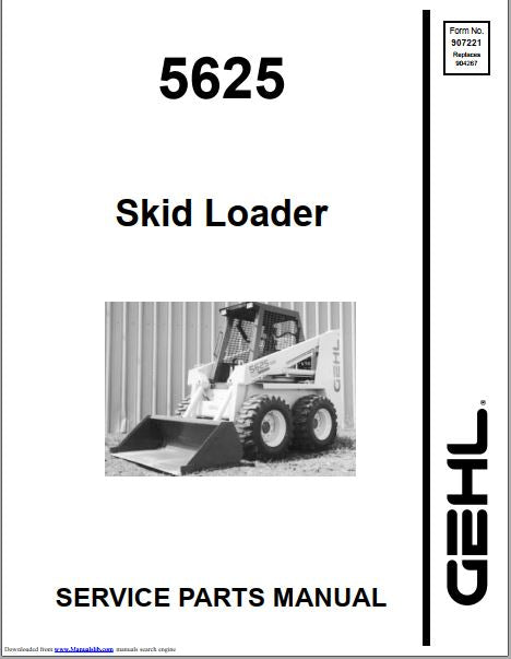 CATALOGO DE PEÇAS PDF MINI CARREGADEIRA 5625 - GEHL