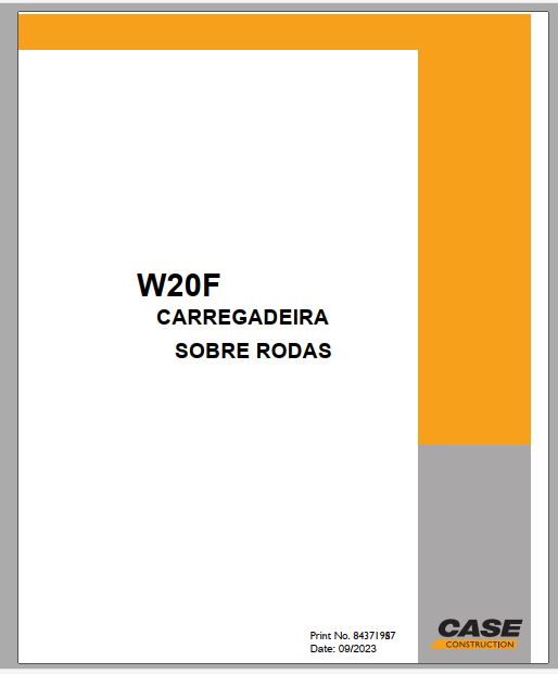 CATALOGO DE PEÇAS PDF PÁ CARREGADEIRA W20F 2023 - CASE