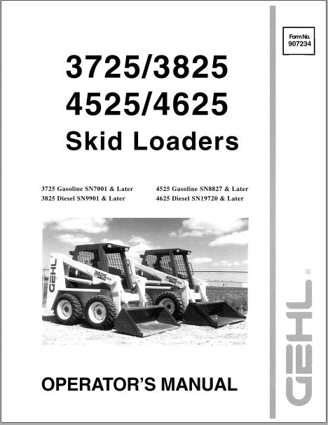 MANUAL DE OPERAÇÃO E MANUTENÇÃO PDF MINI CARREGADEIRA 3725 3825 4525 4625 - GEHL