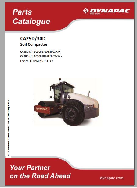 CATALOGO DE PEÇAS - DYNAPAC CA25D30D