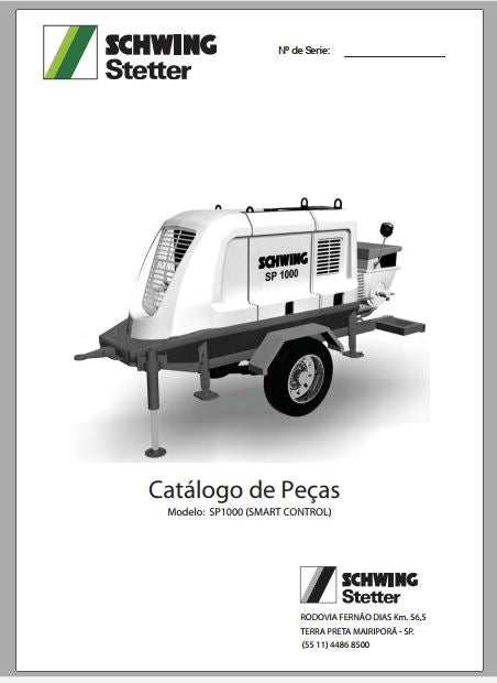 CATALOGO DE PEÇAS - SCHWING SP1000