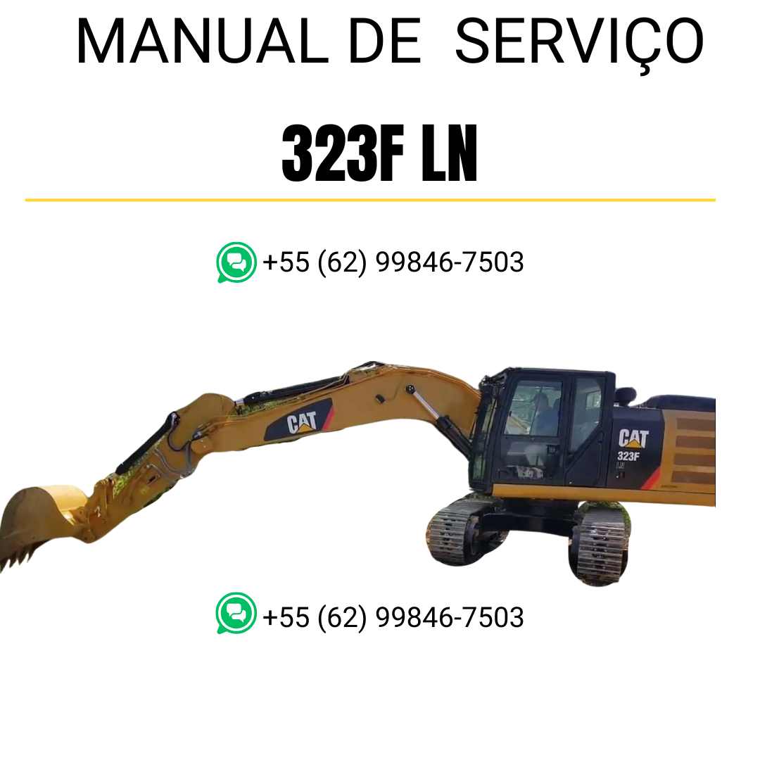 Manual de Serviço CATERPILLAR - 323F LN - Escavadora (Inglês) PDF