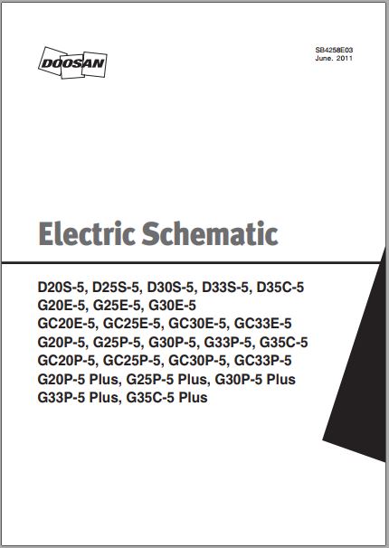 ESQUEMA ELÉTRICO - DOOSAN D20 25 30 33S-5, D35C-5
